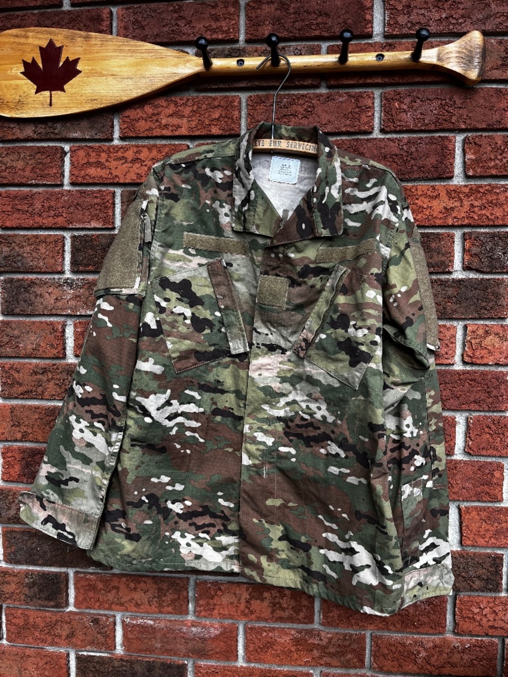 Vintage Army Combat Camo Uniform Jacket
